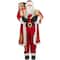 5ft. Traditional Santa Claus with Teddy Bear & Gift Bag Standing Christmas Figure